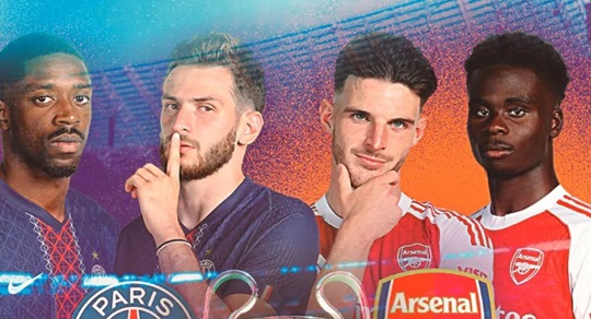 PSG y Arsenal disputan la final de la Champions League