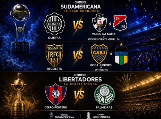 Cerro, Olimpia y Recoleta ya conocen a sus rivales