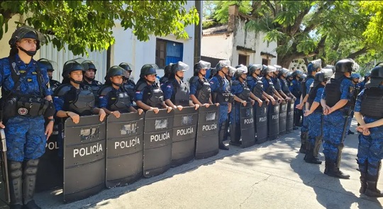 Fuerte operativo policial para Olimpia-Vasco
