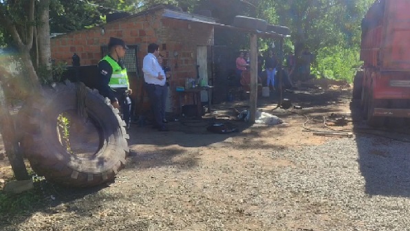 Gomero fallece tras explosión de neumático