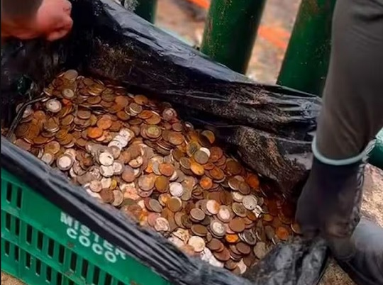 Retiran 400 kilos de monedas de las cataratas del Iguazú