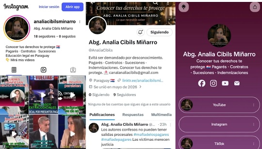 Jueza procesada por mafia de pagarés ahora ofrece asesorías legales