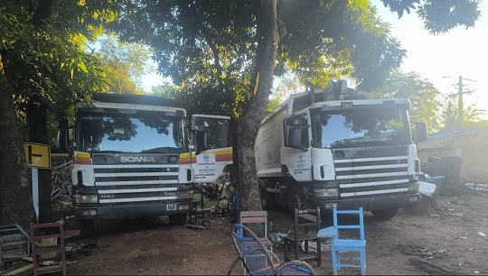 Tres camiones recolectores quedan fuera de servicio tras un acto de vandalismo