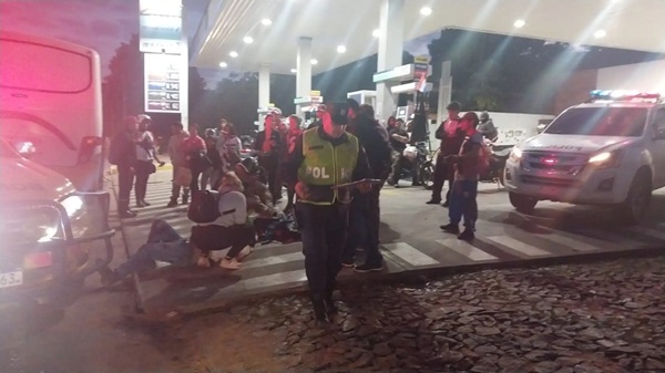 Pasajero cayó de colectivo en San Lorenzo