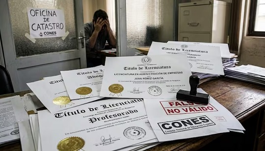 MEC detecta una red de títulos falsos que se vendían por hasta G. 25 millones