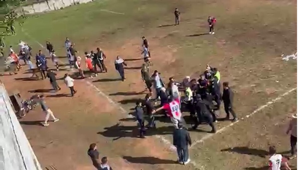 Violenta gresca tras partido en Luque deja dos heridos