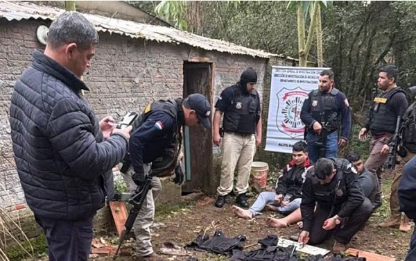 Allanamiento en Minga Guazú por megaataque en Santa Rita