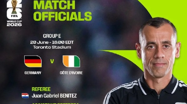 Terna paraguaya dirigirá Alemania ante Costa de Marfil