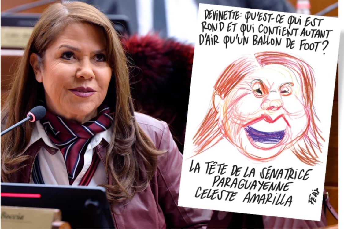Revista francesa publica una caricatura sobre Celeste Amarilla