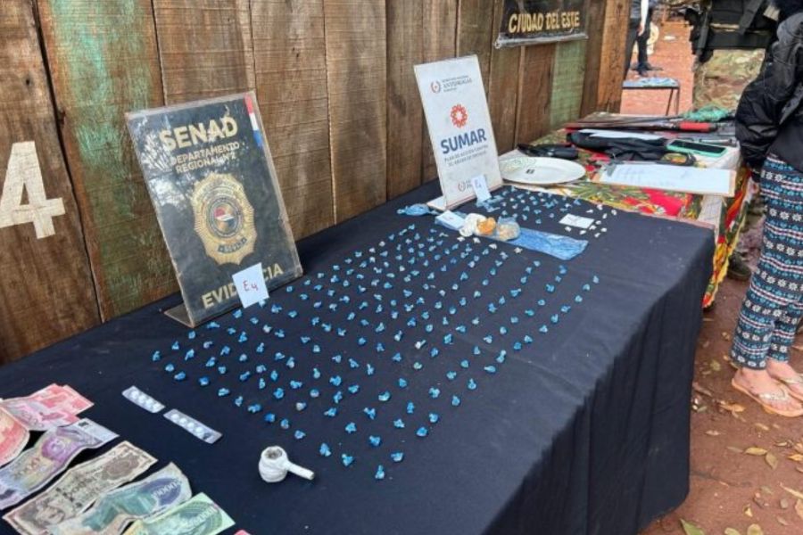 Cae en Hernandarias la presunta “matriarca del chespi” con casi 1.000 dosis de crack