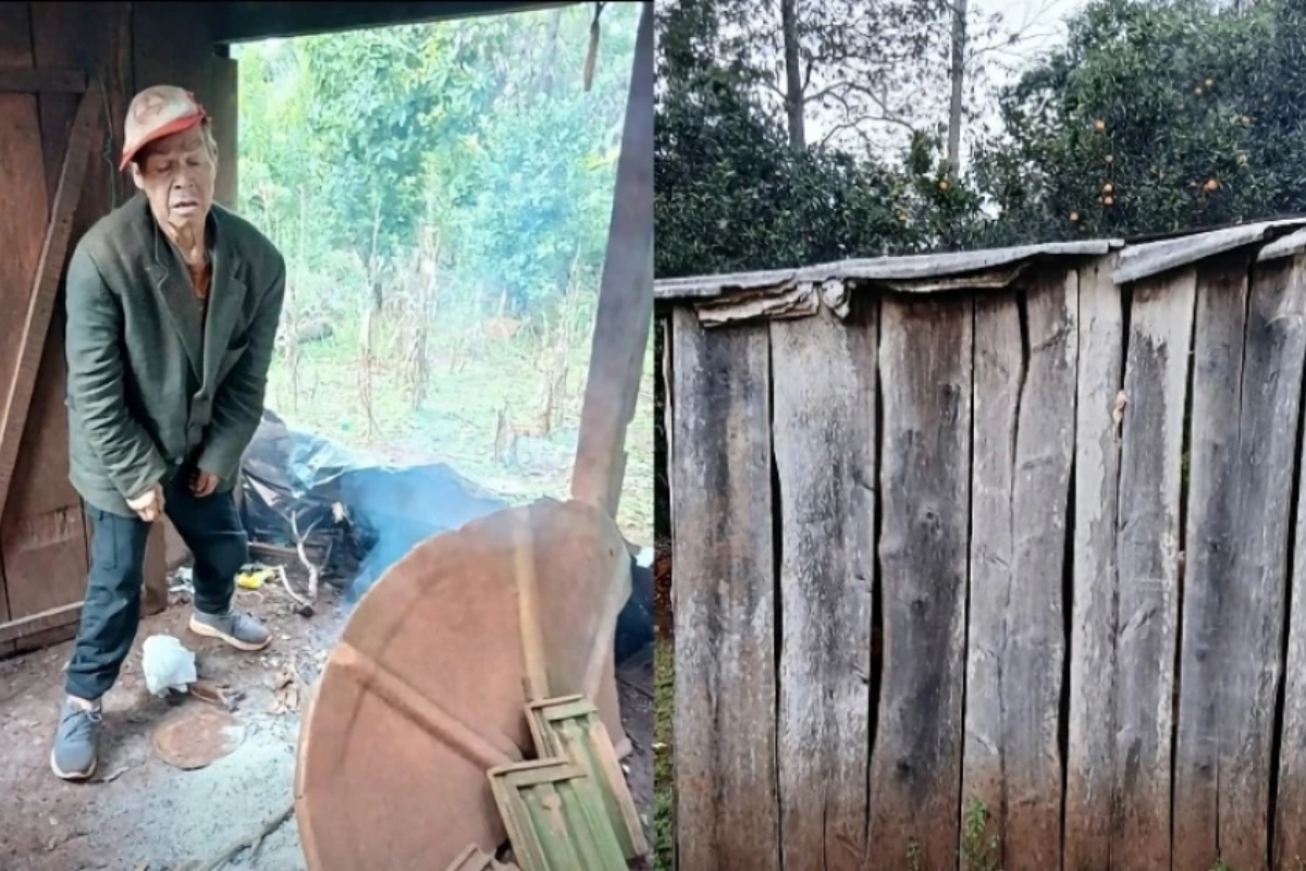 La historia de don Andrés conmueve a Bella Vista: vive sin luz, agua ni baño