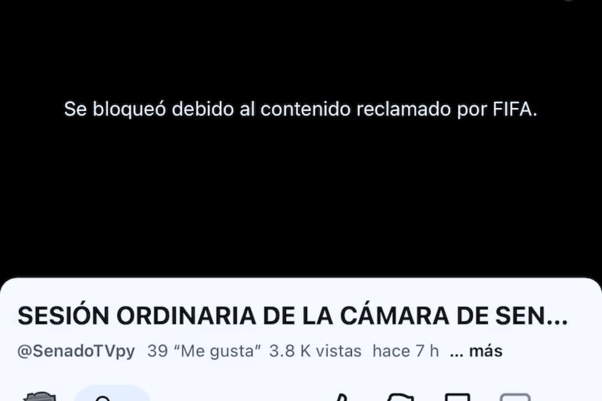 YouTube bloqueó transmisión del Senado por reclamo de la FIFA