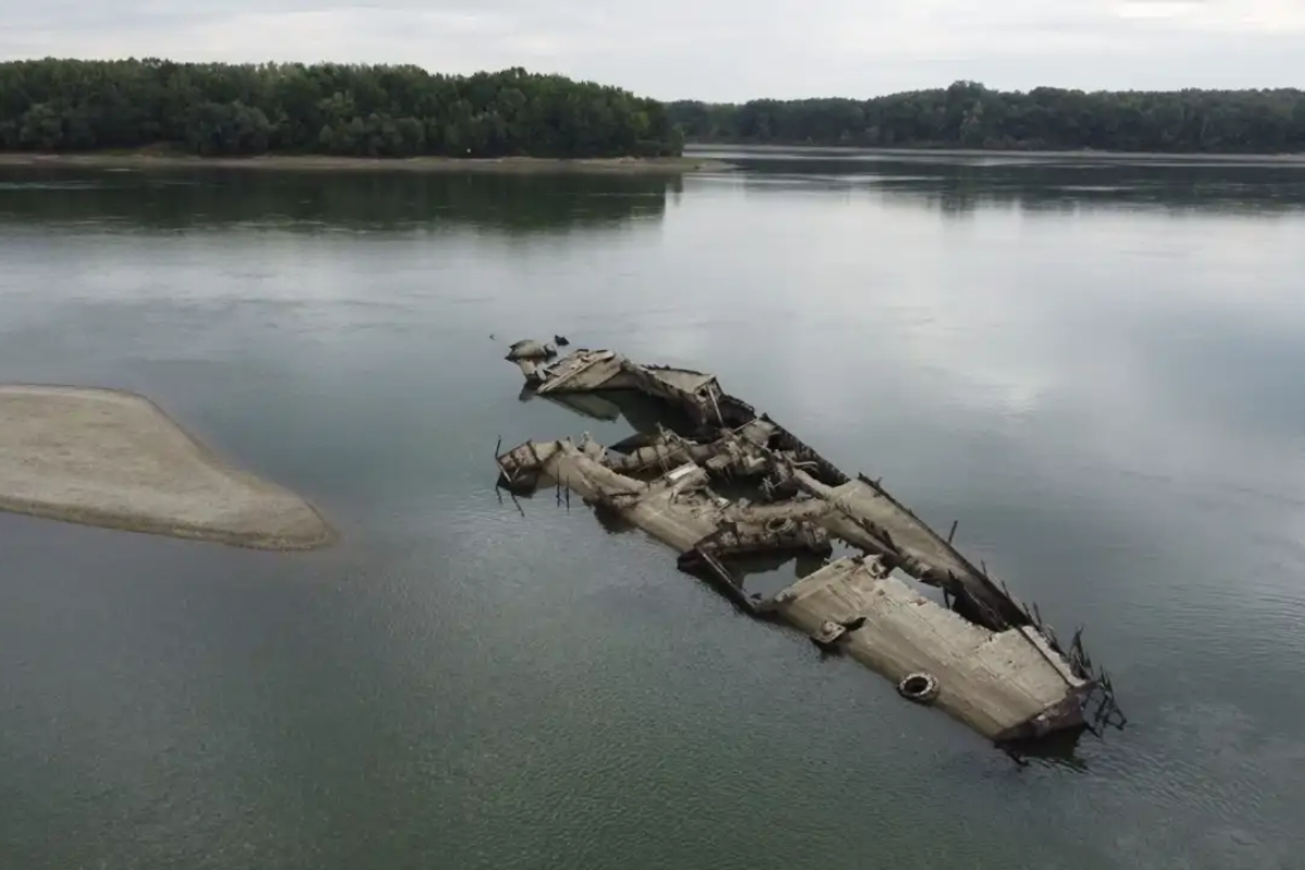La sequía en el Danubio deja al descubierto más de 200 barcos alemanes de la Segunda Guerra Mundial