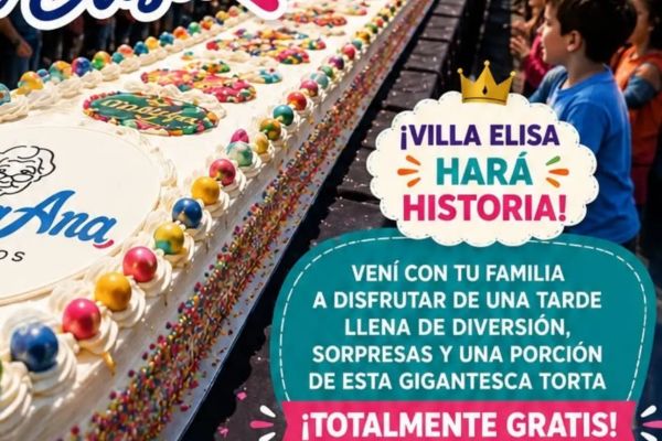 Villa Elisa hará la torta más grande del país